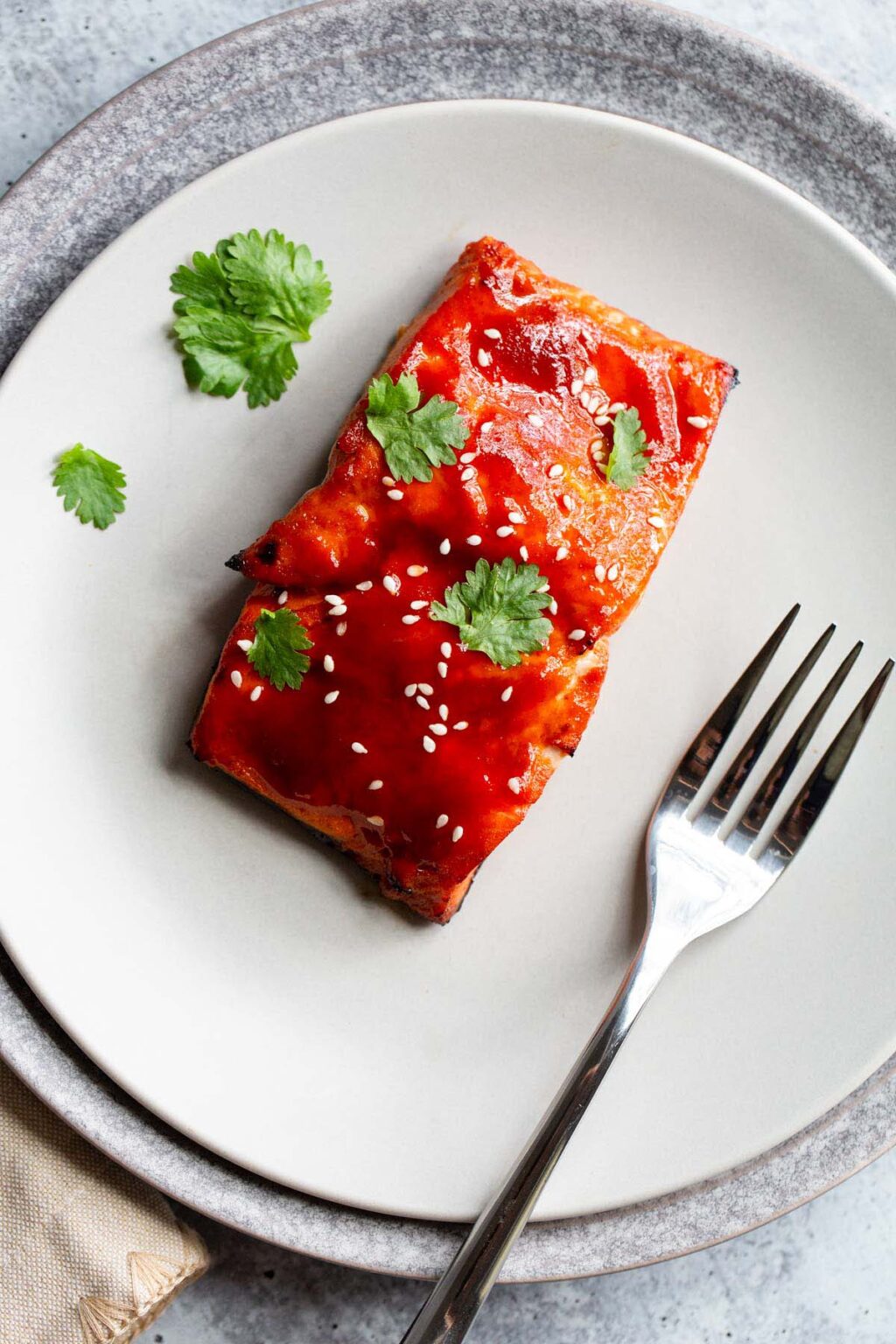 Air Fryer Honey Sriracha Salmon Food Banjo