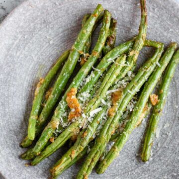 air fryer parmesan green beans