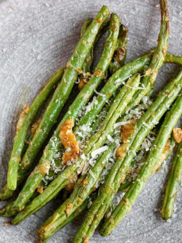 air fryer parmesan green beans
