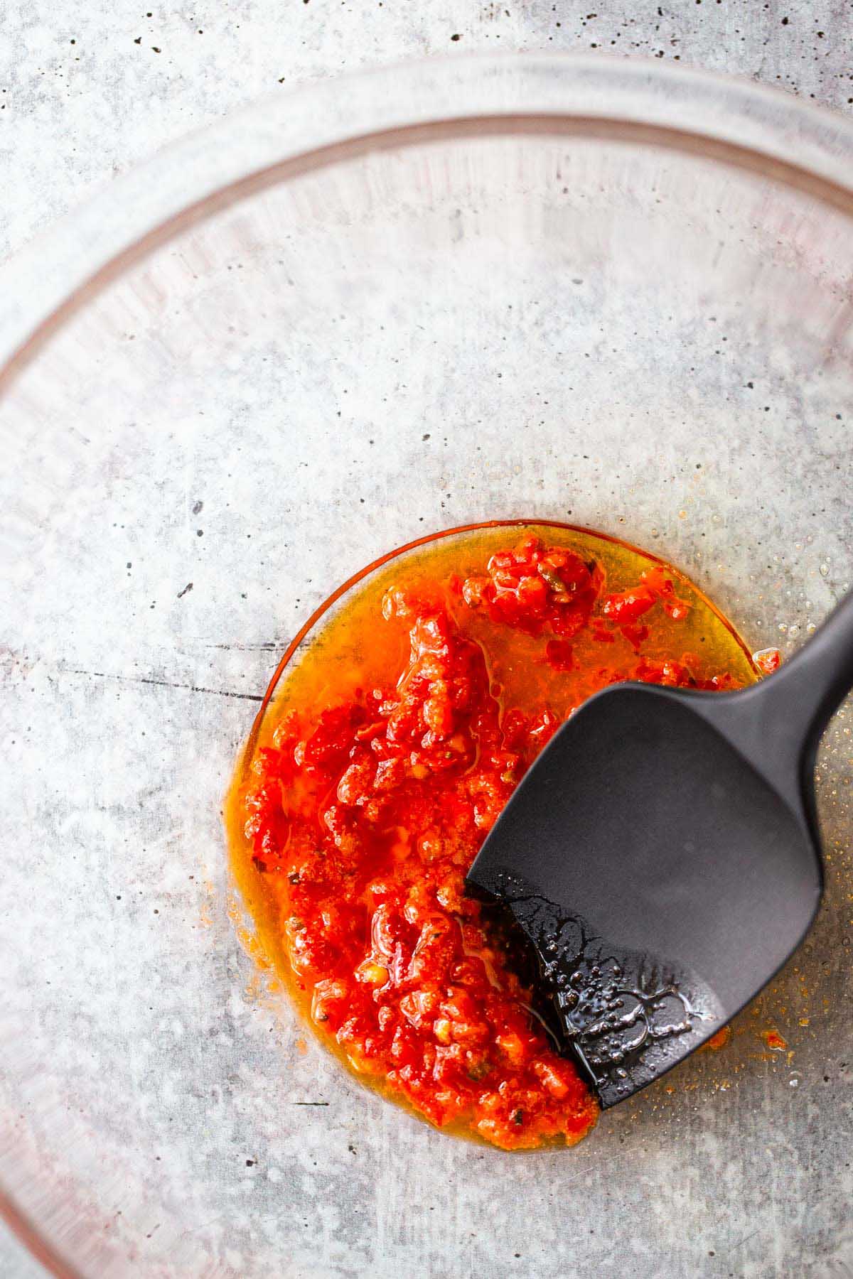 calabrian chili paste in a bowl.