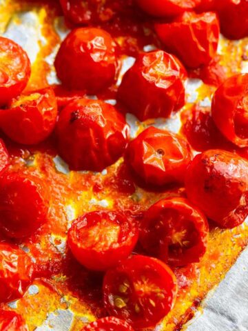 Roasted harissa tomatoes