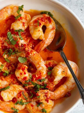 Spicy Calabrian shrimp