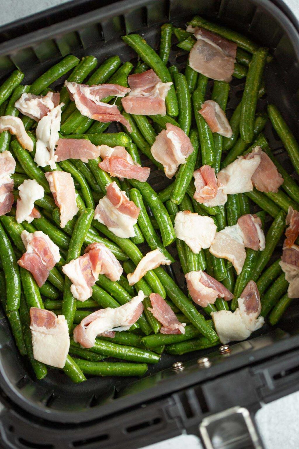 Air Fryer Green Beans and Bacon Food Banjo