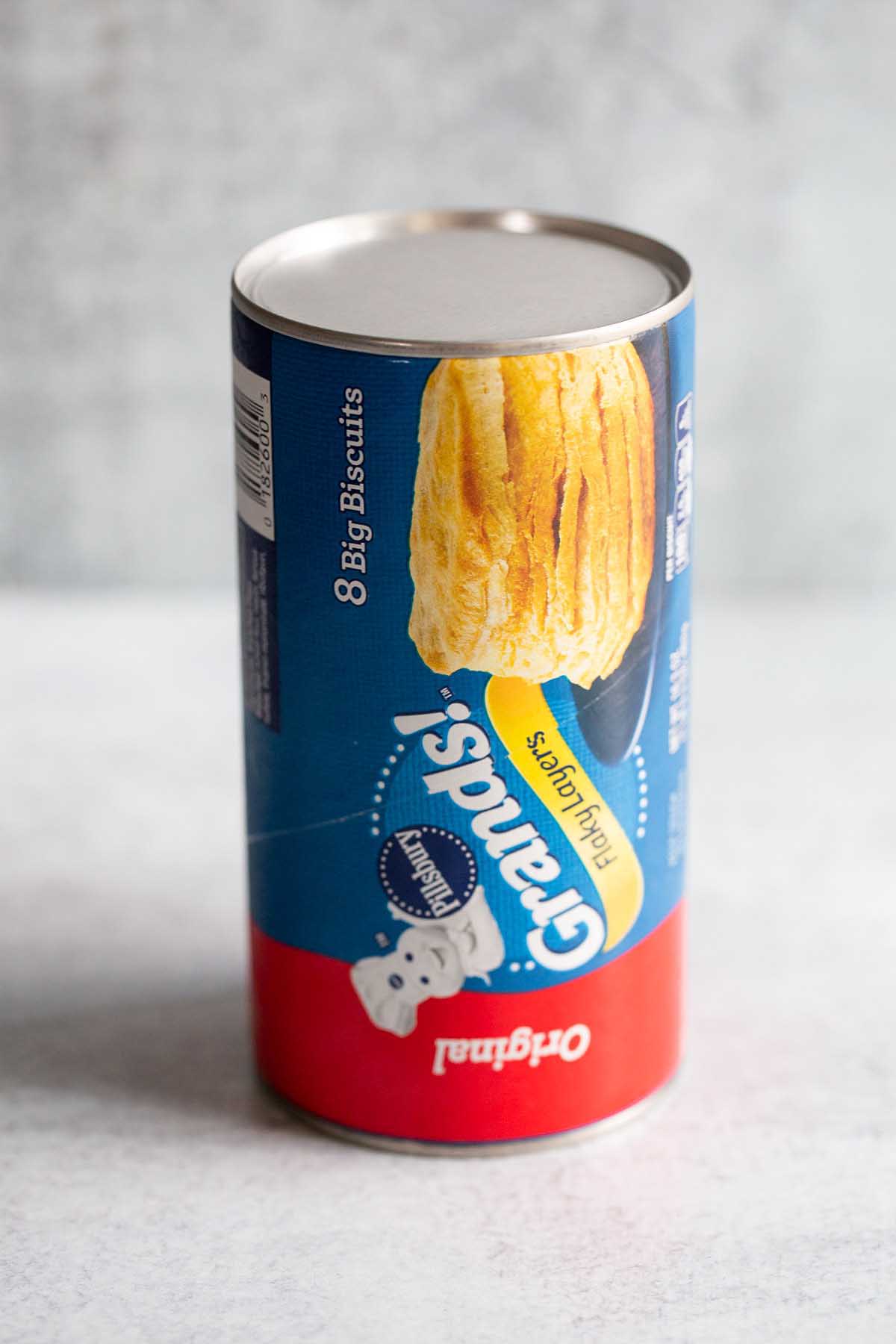 can of Grands flaky biscuits