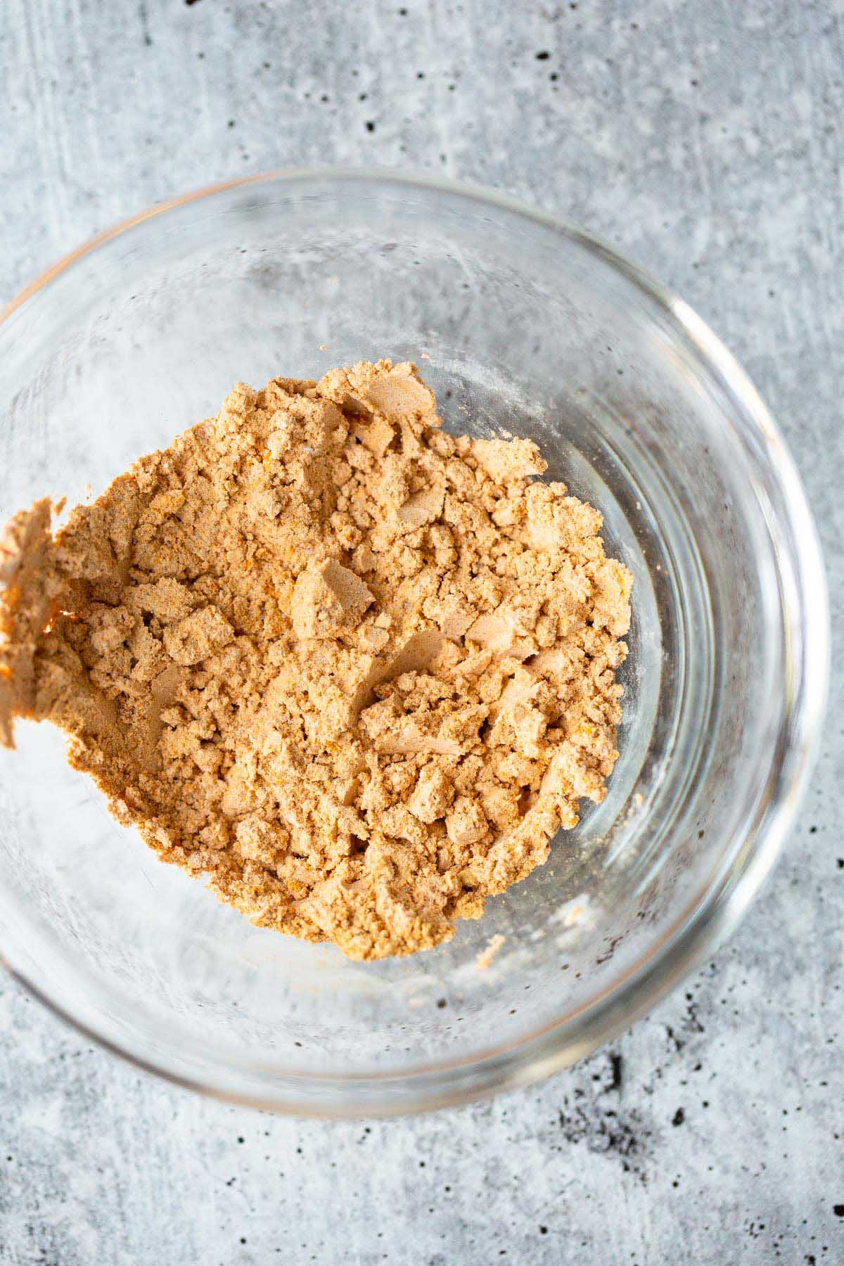 Turmeric and cornstarch in a bowl.