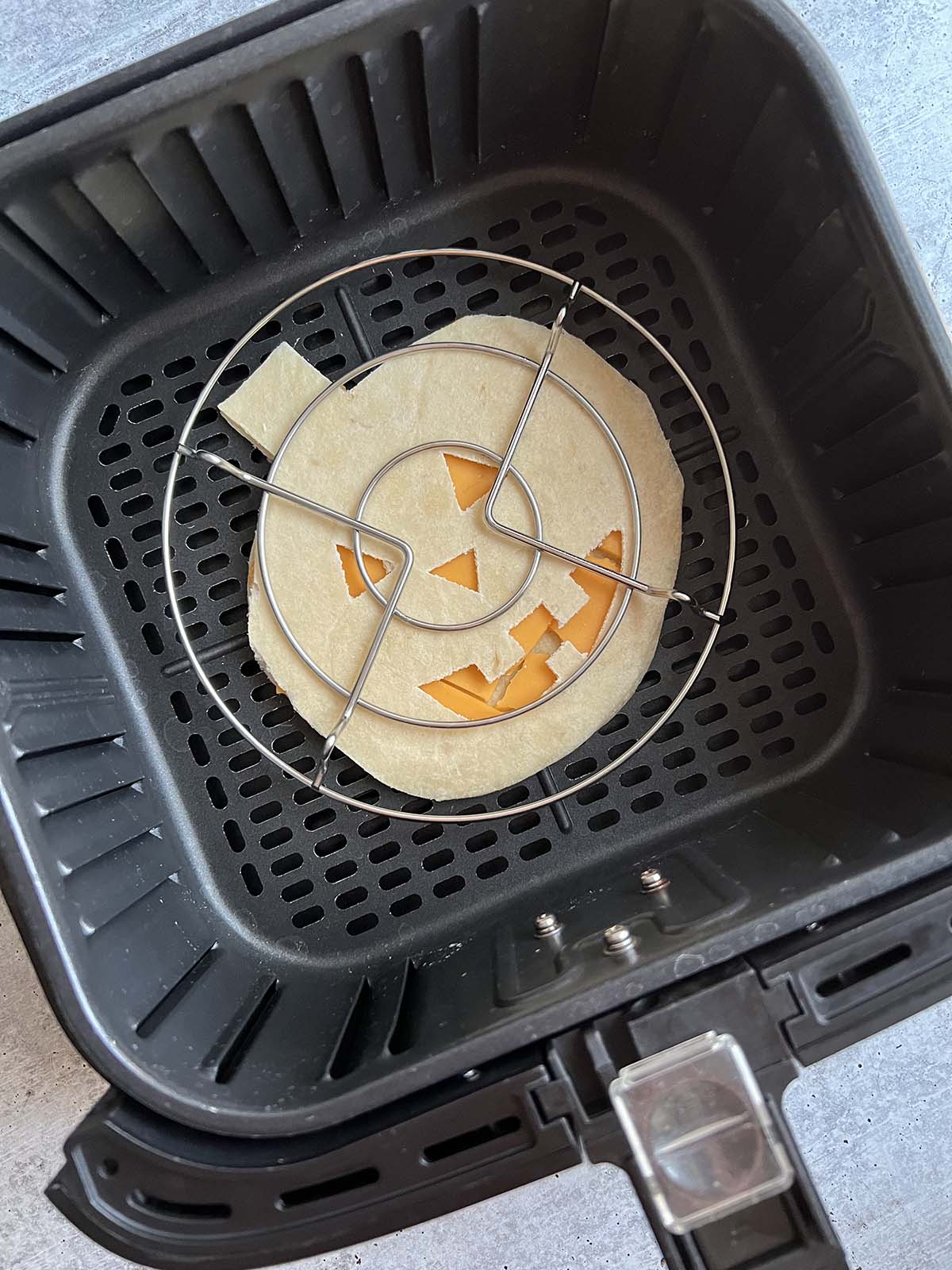 Quesadilla in the air fryer.