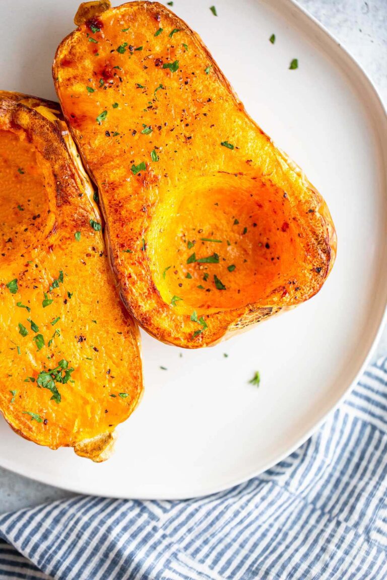 Air Fryer Butternut Squash Halves Food Banjo