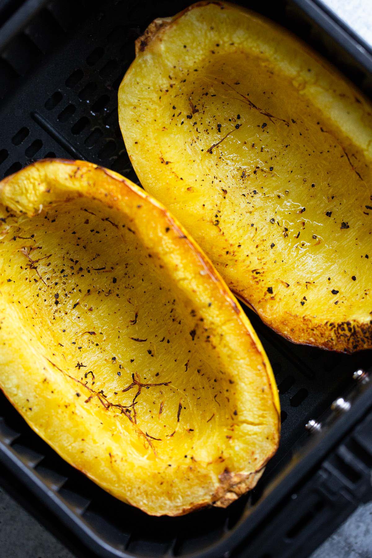 Air Fryer Spaghetti Squash - Food Banjo