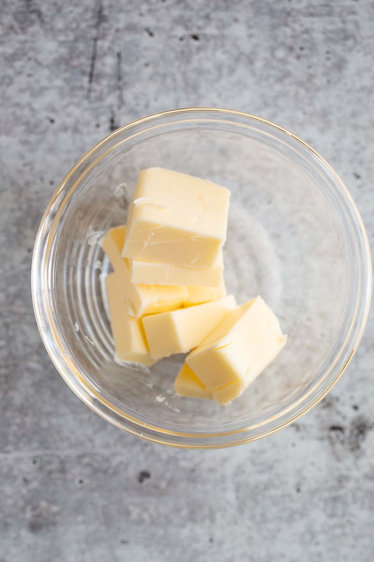 butter cubes in a bowl