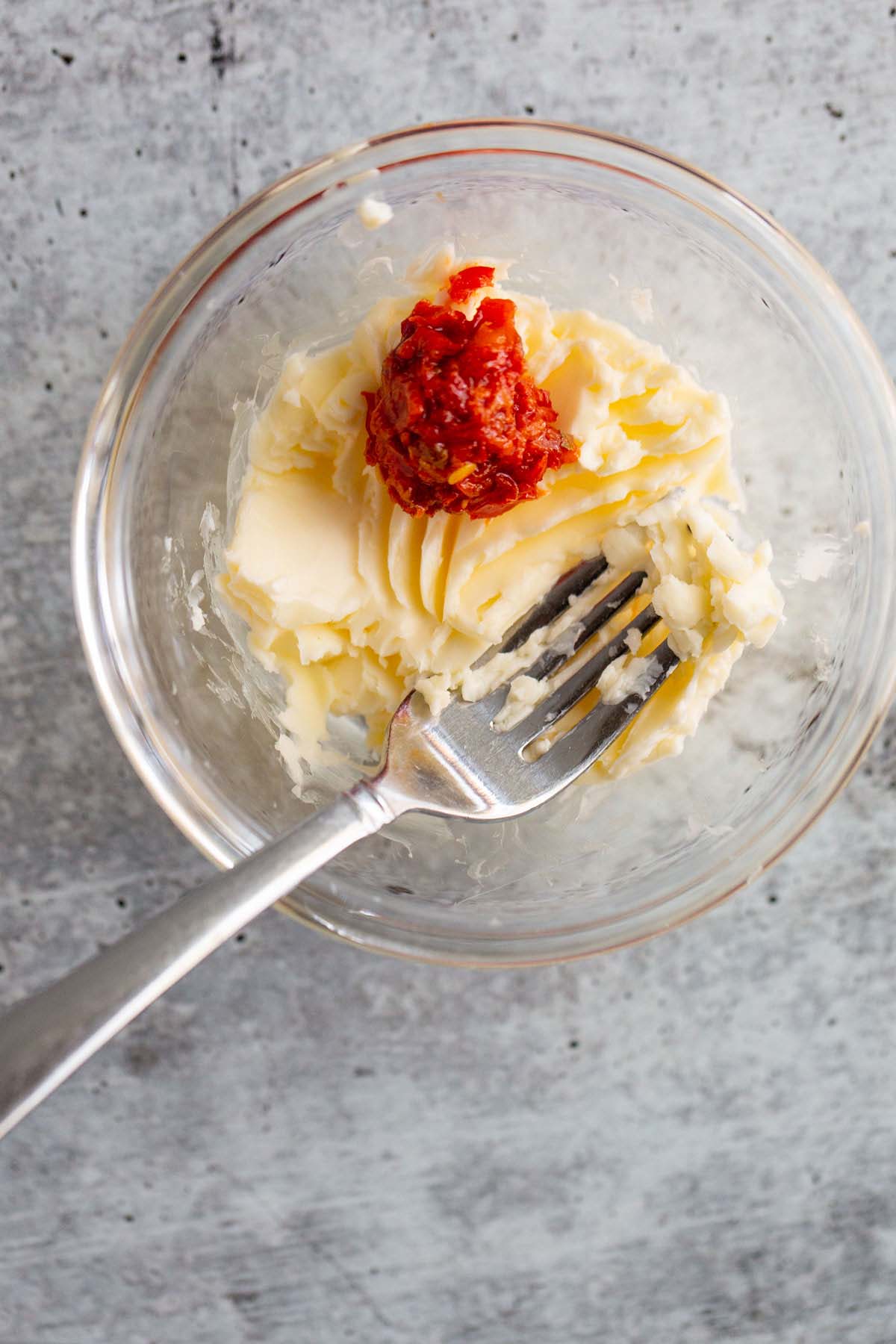 mashed butter with calabrian chili paste