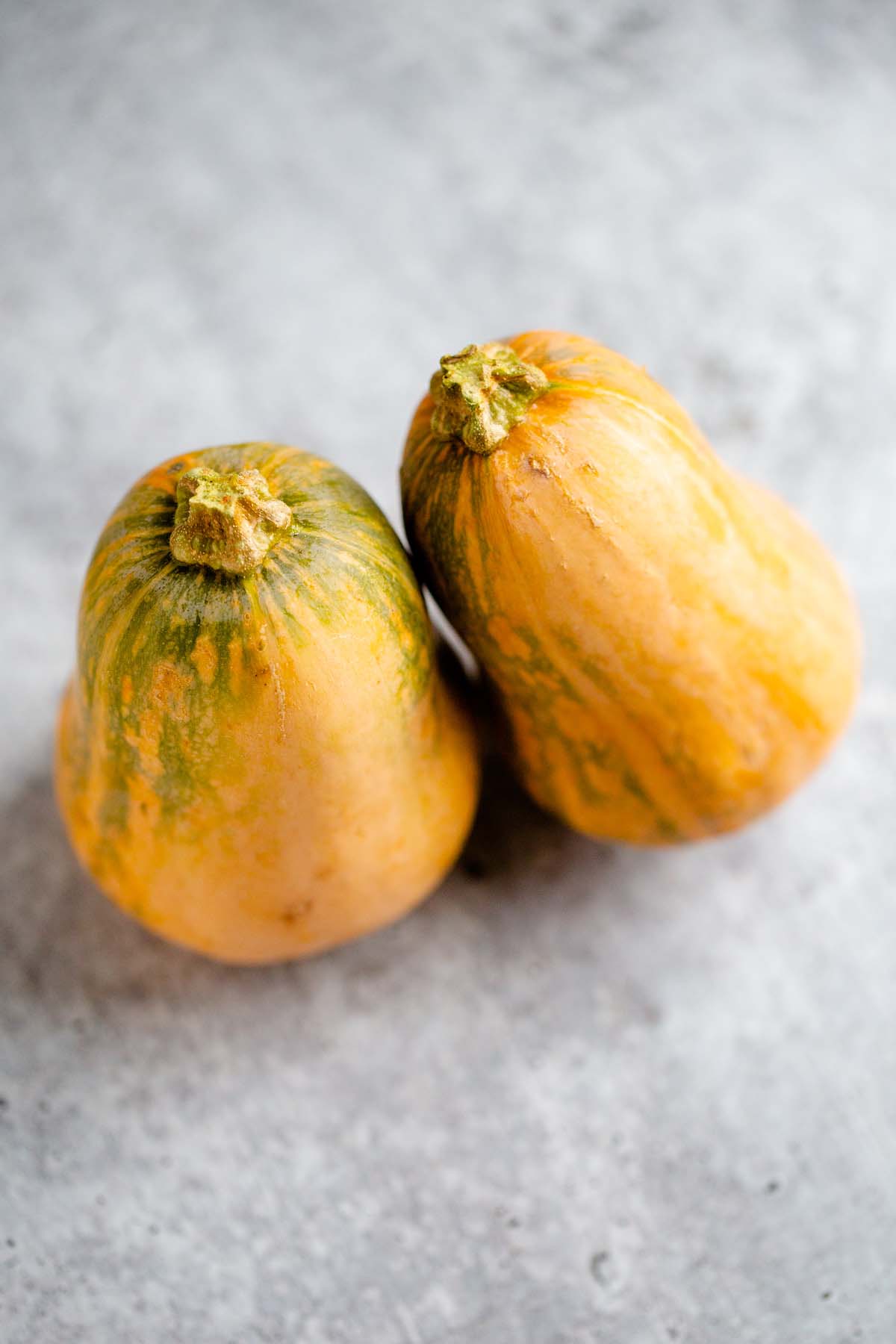 Two honeynut squash.