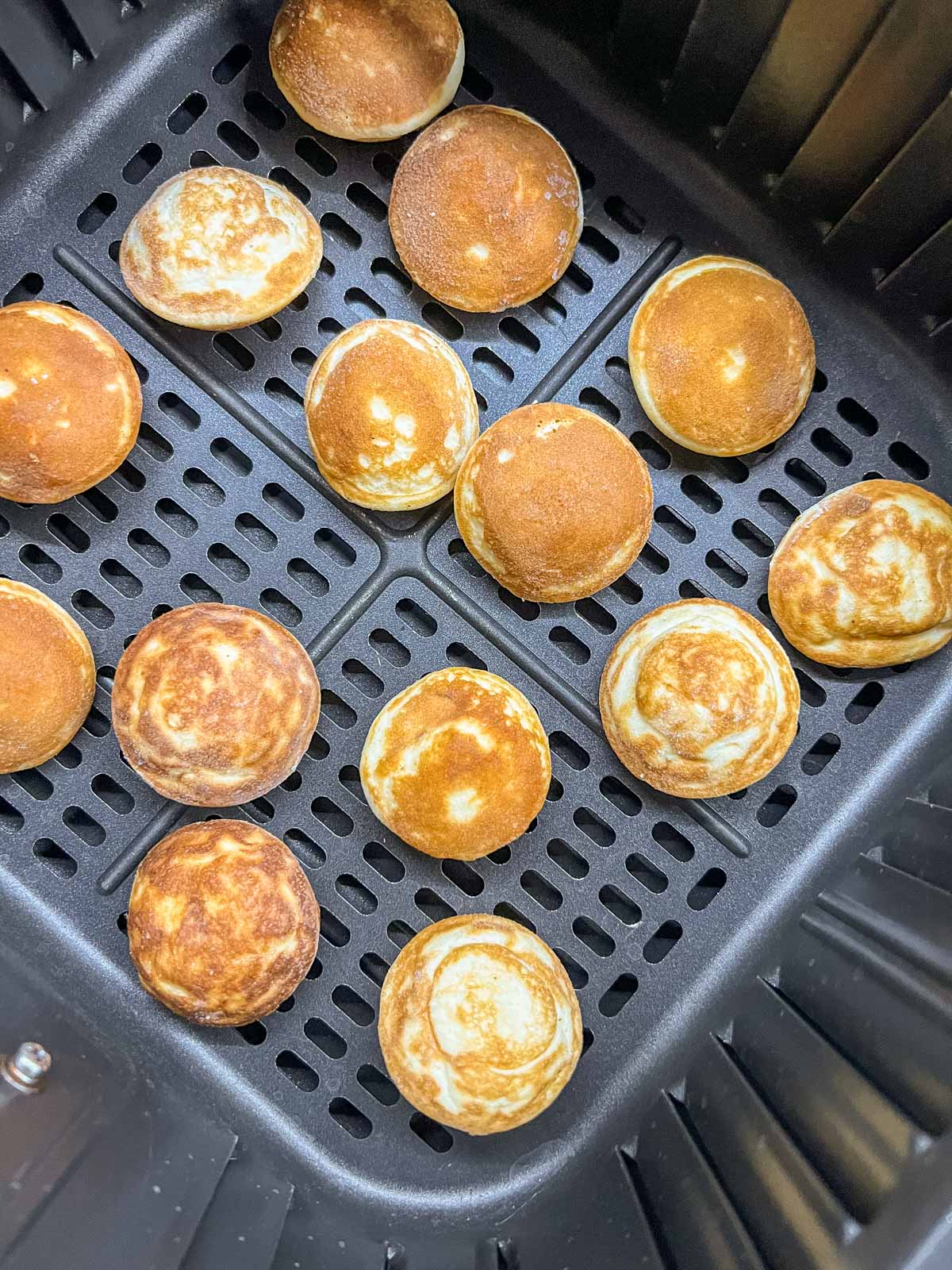 Frozen pancake puffs in the air fryer