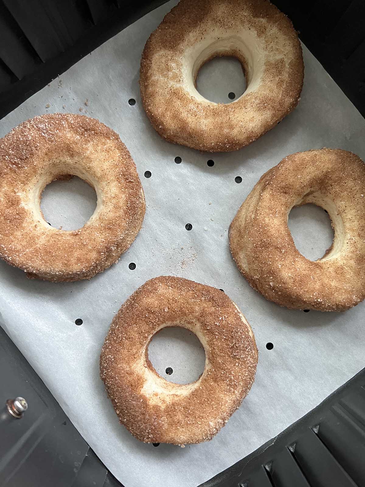 Donuts in the air fryer.