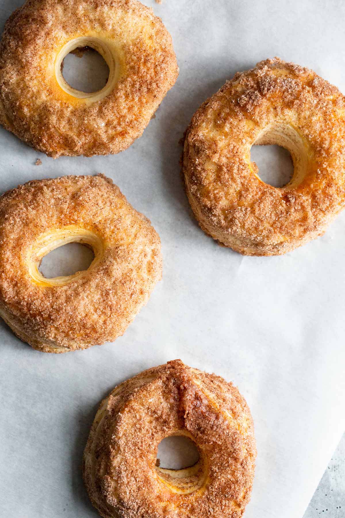 Cinnamon sugar donuts.