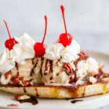 Air fryer banana split.