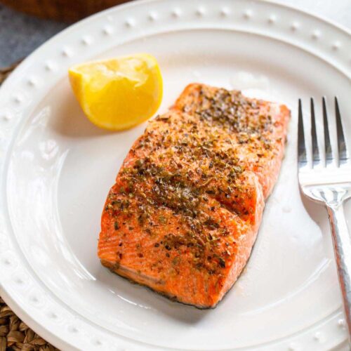 Air Fryer Mediterranean Salmon - Food Banjo