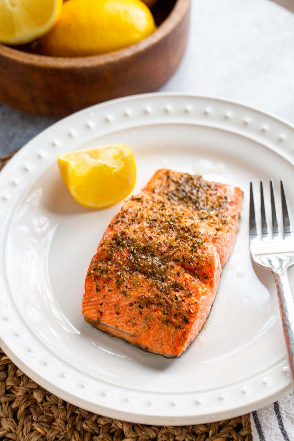 Air Fryer Mediterranean Salmon Food Banjo