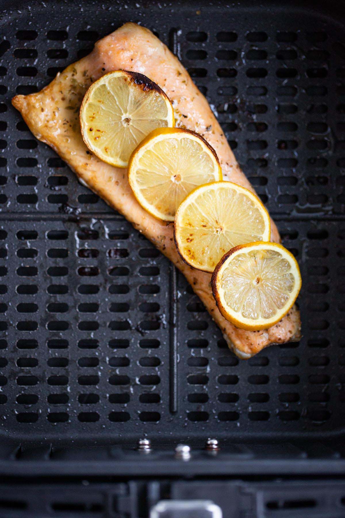 Rainbow trout in the air fryer.