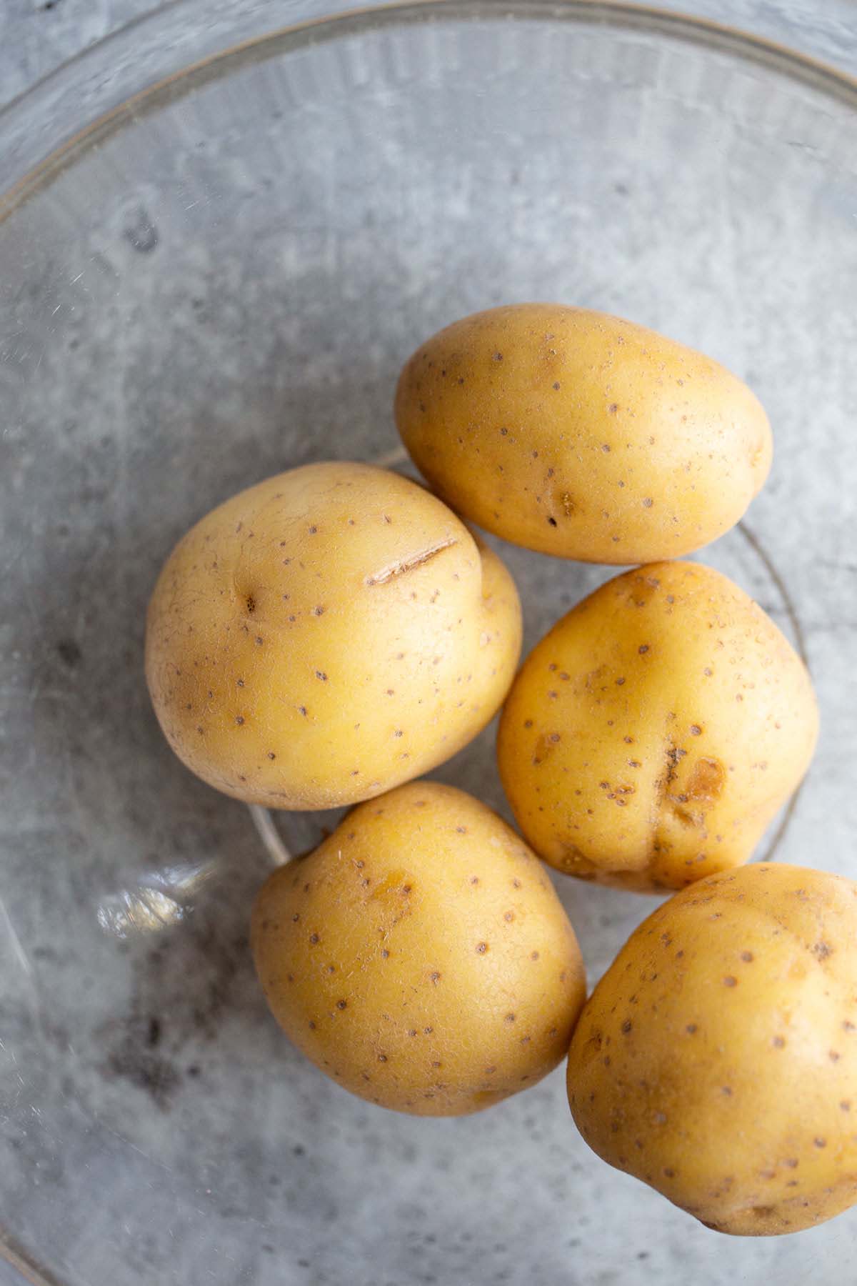 Yellow potatoes.