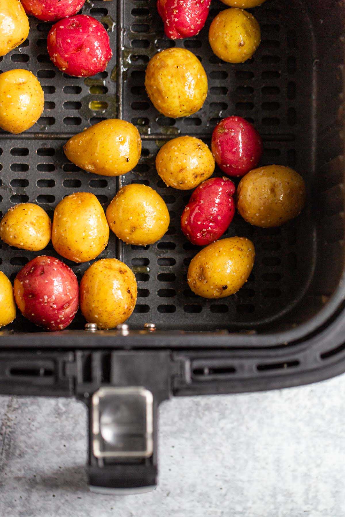 Baby potatoes in the air fryer.