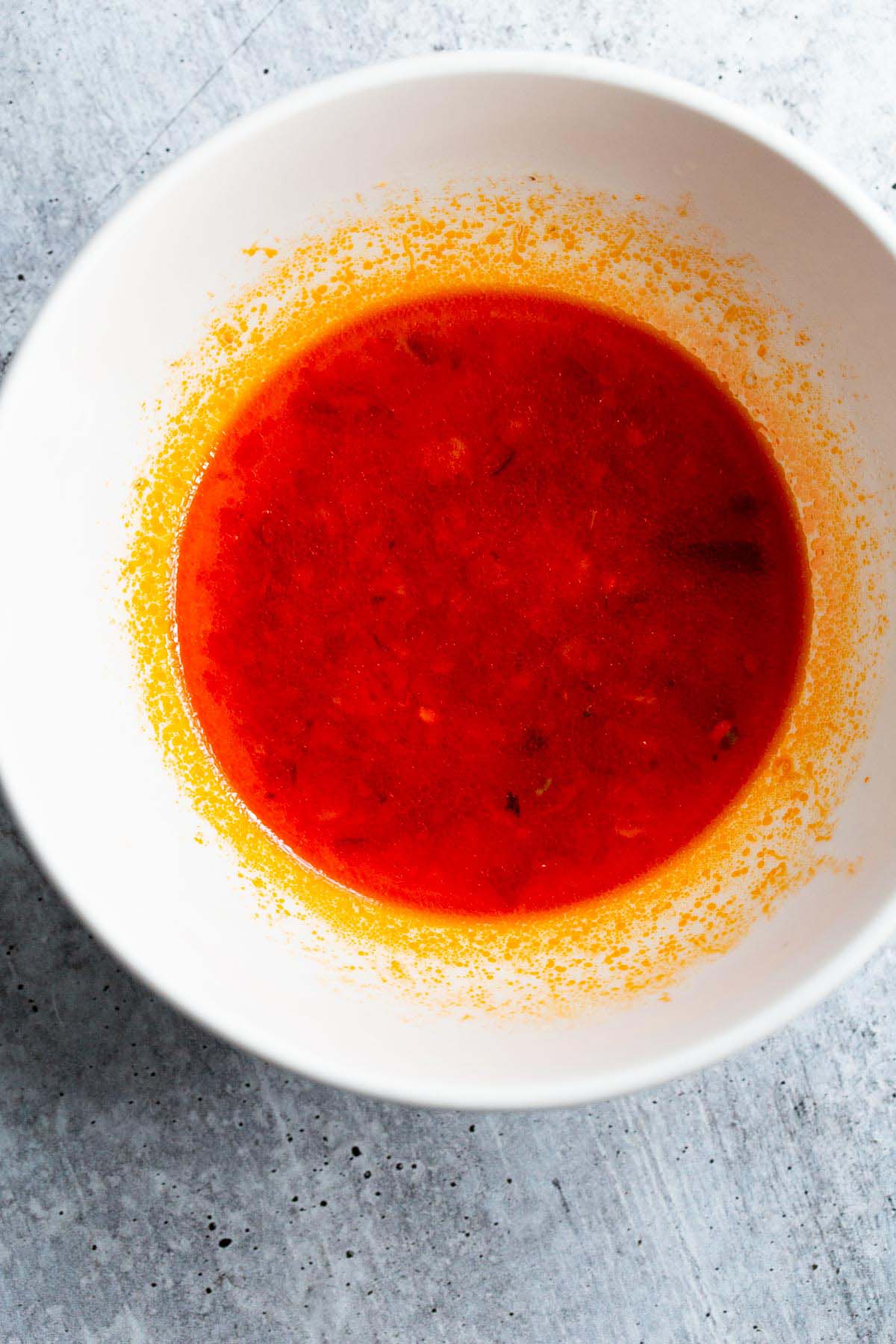 Calabrian sauce in a bowl.