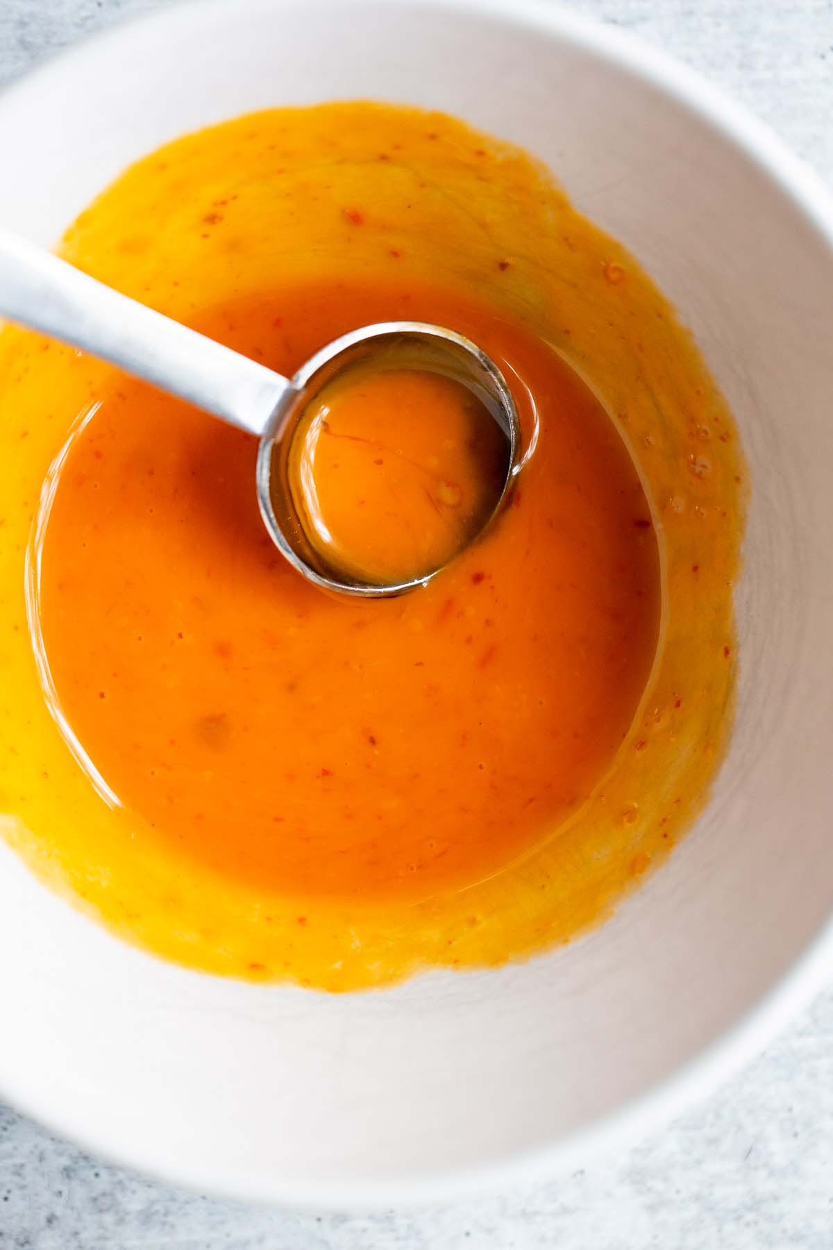 Peri peri sauce in a bowl