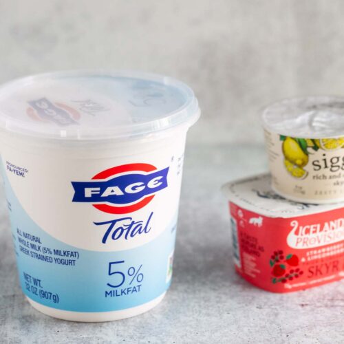 Greek yogurt and Icelandic yogurt