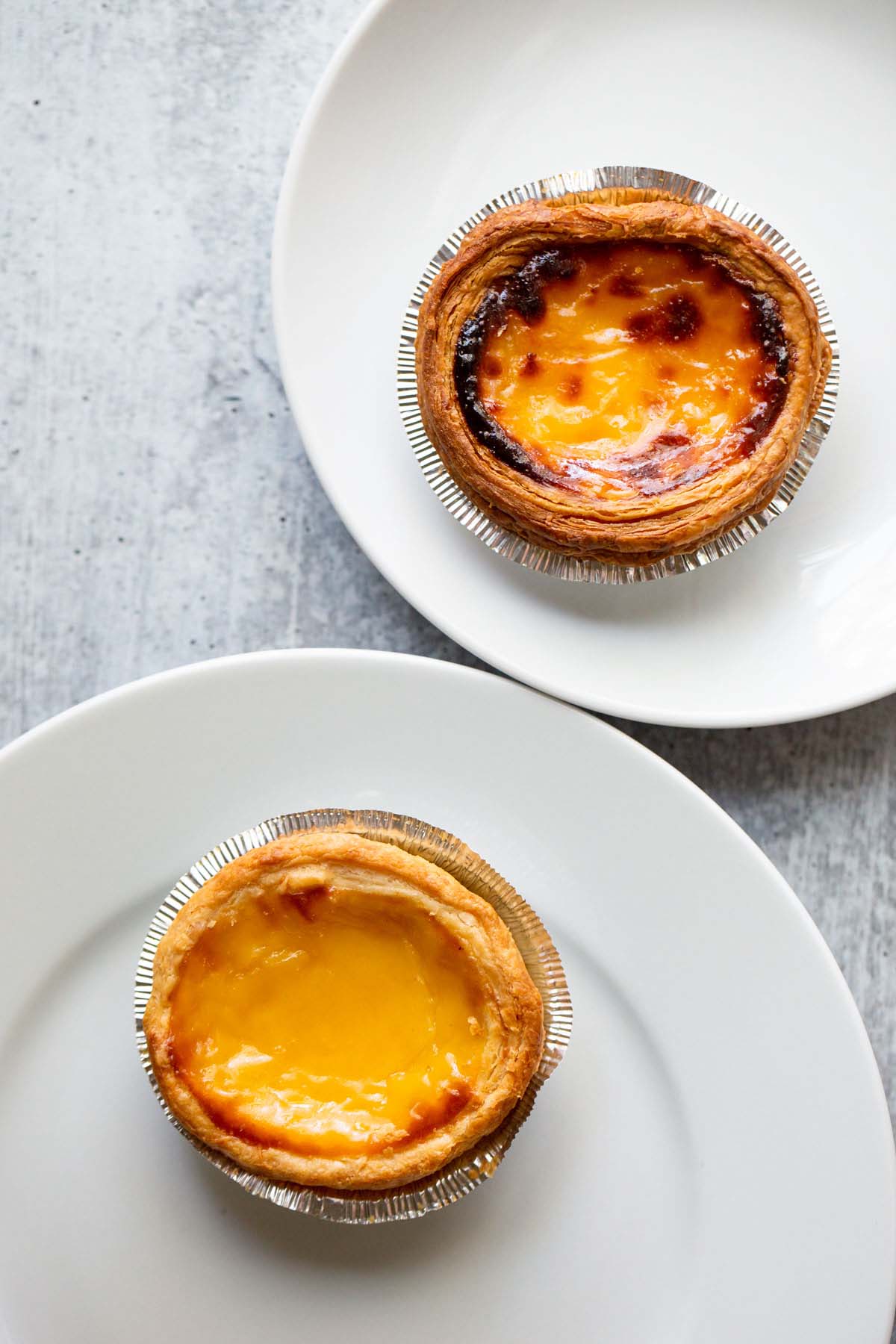 Air fryer and oven baked versions of the custard tart