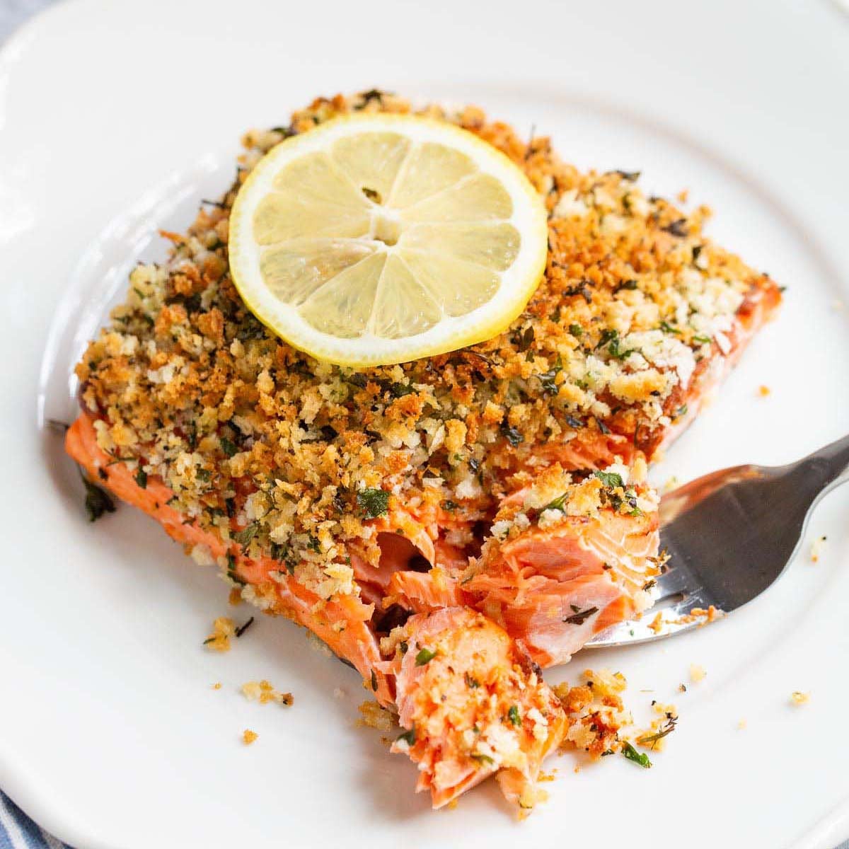 Air Fryer Panko Salmon