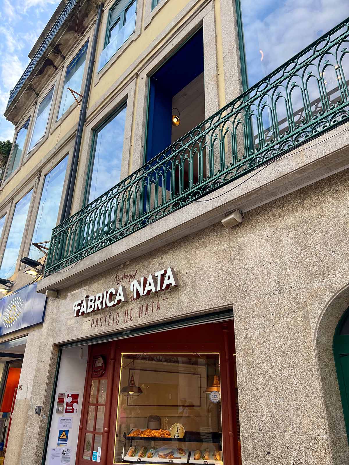 Exterior of Fabrica de Nata in Porto.