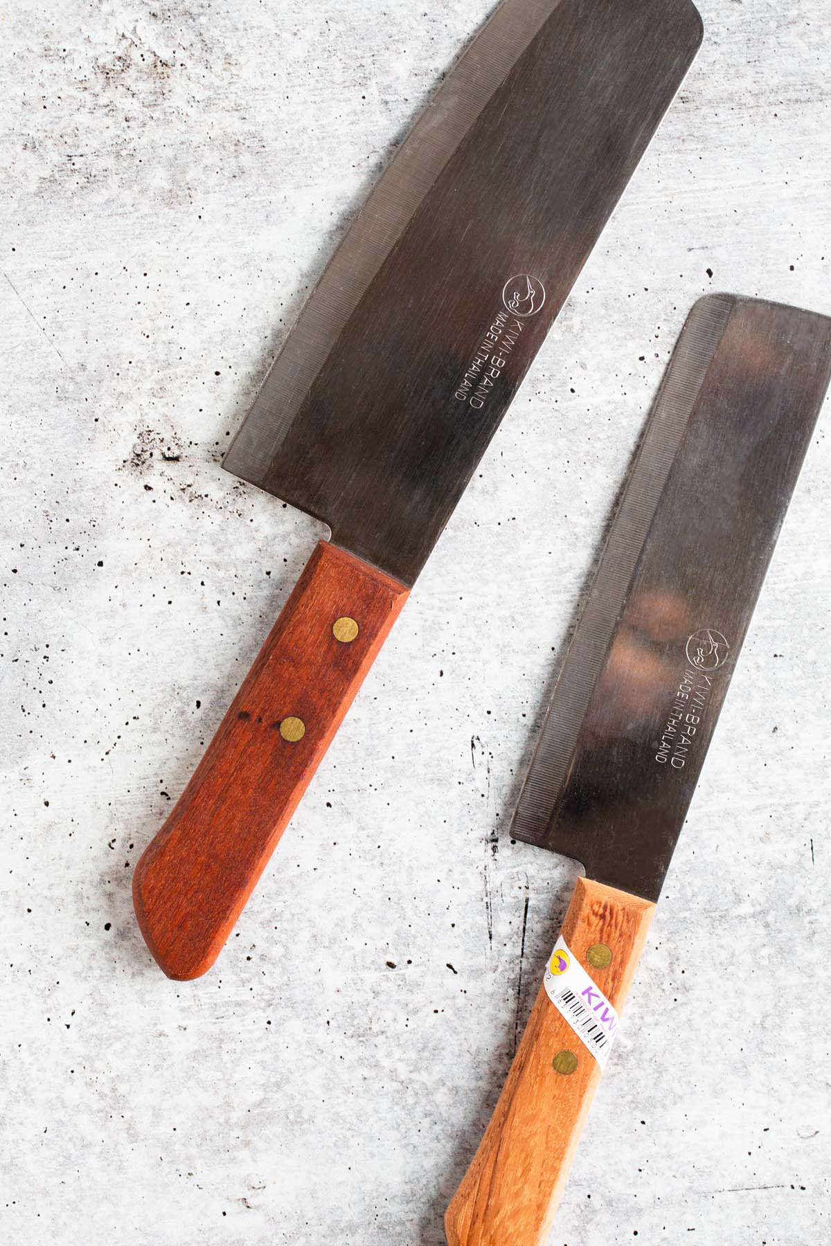 Two kiwi knives