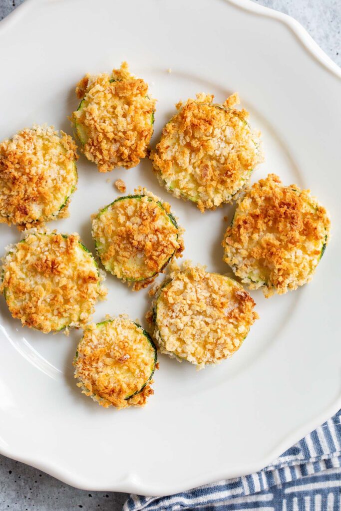 Air Fryer Panko Zucchini Chips Food Banjo