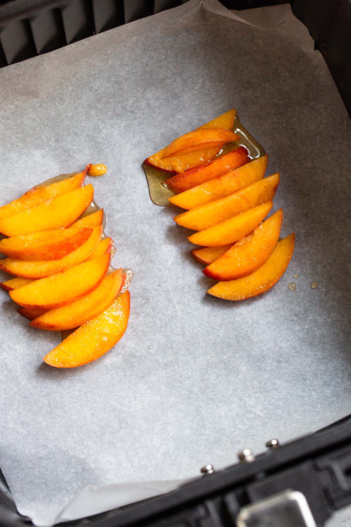 Peach slices.