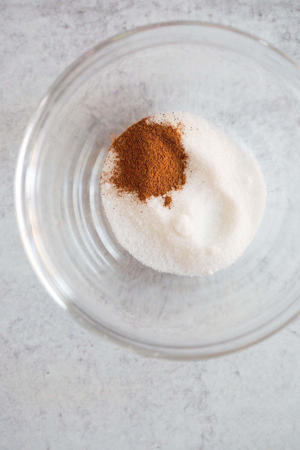 Cinnamon and sugar in a bowl