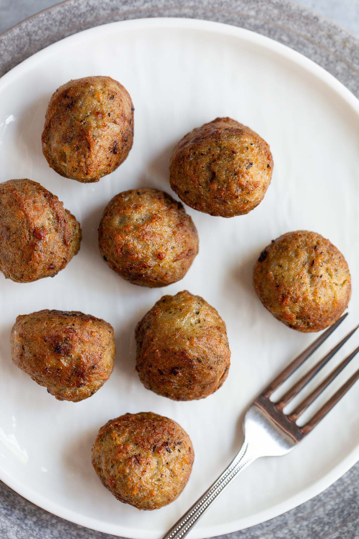 Air fried frozen meatballs