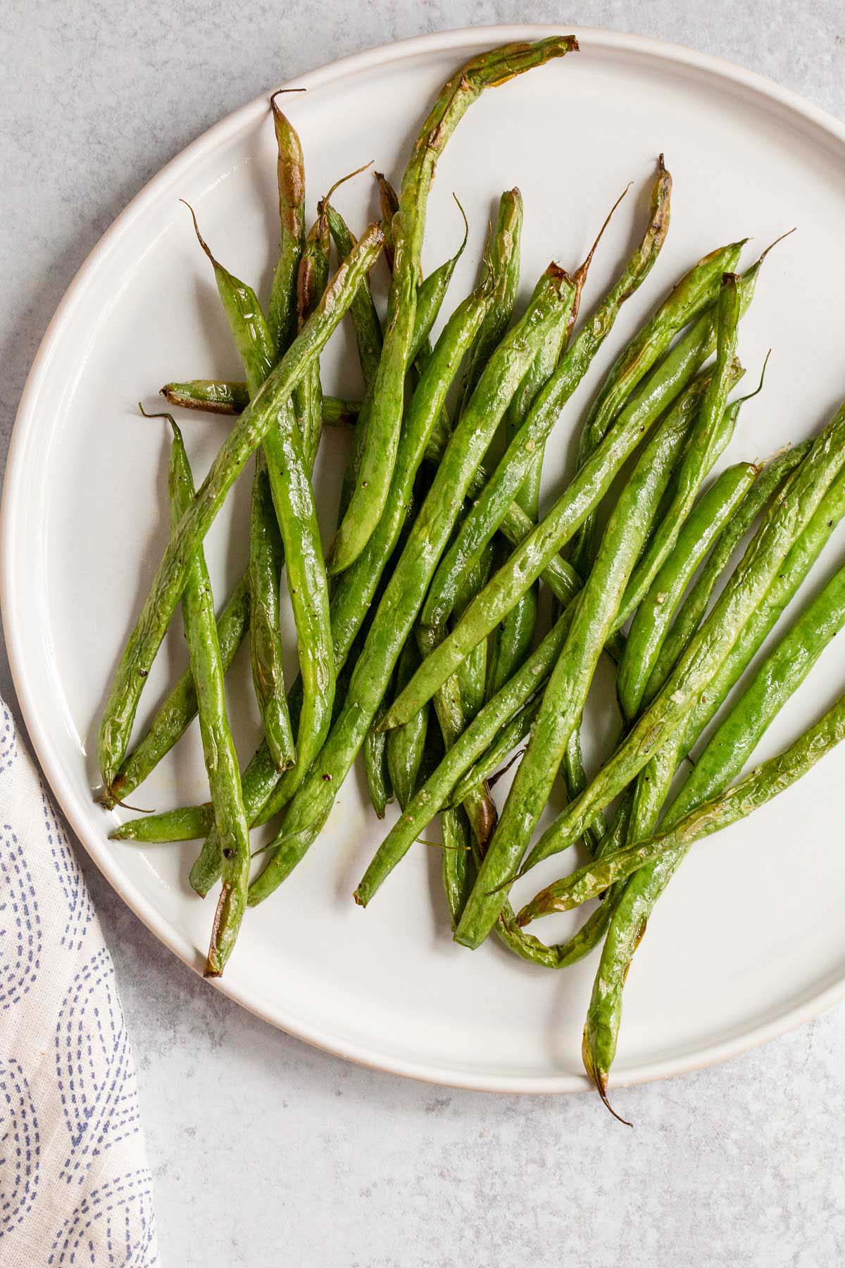 Air fried green beans.