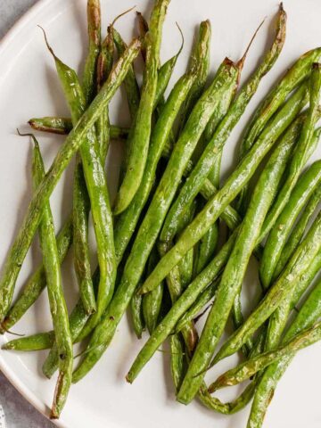 Air fried green beans.