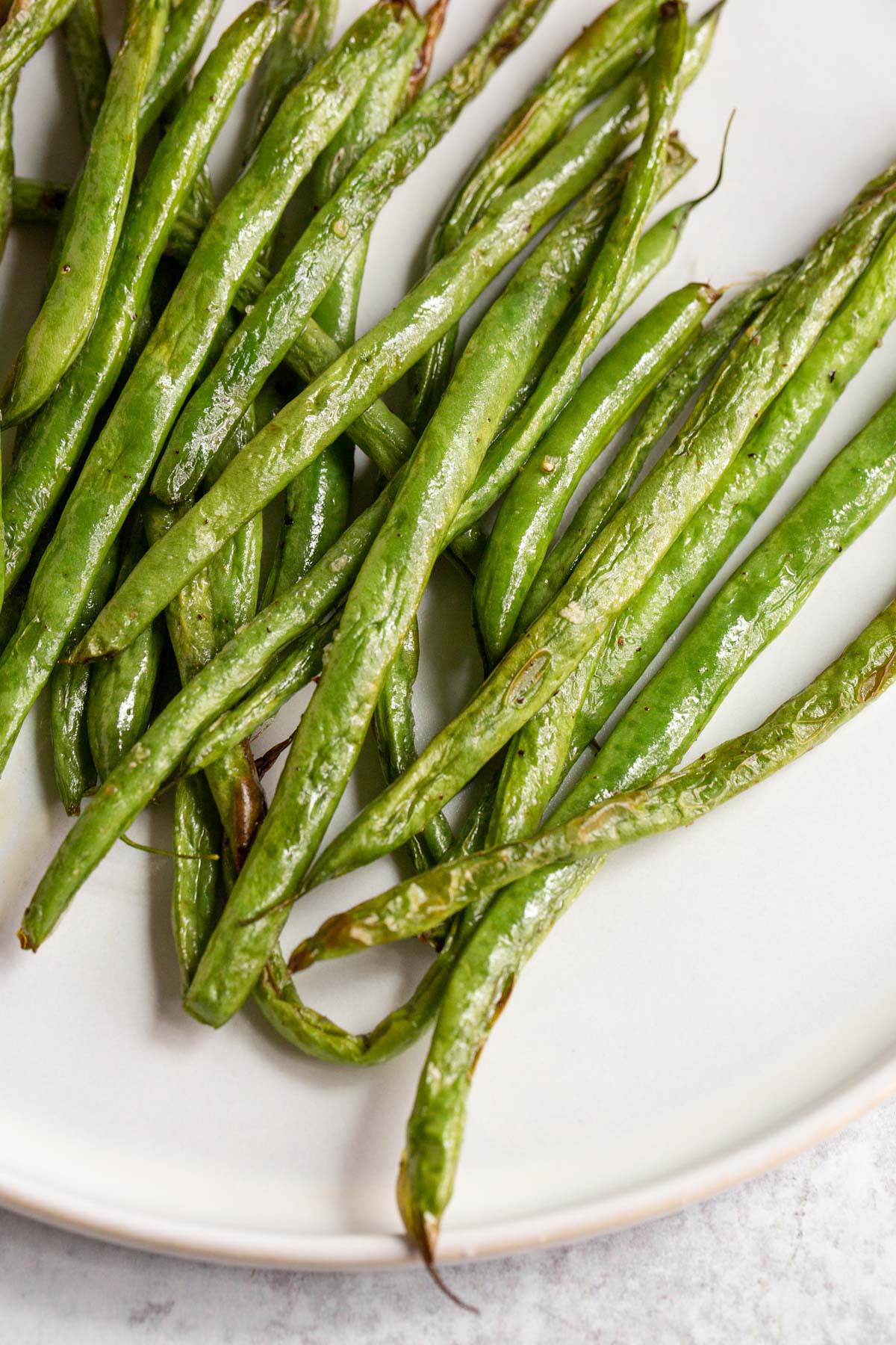 Air fried green beans.