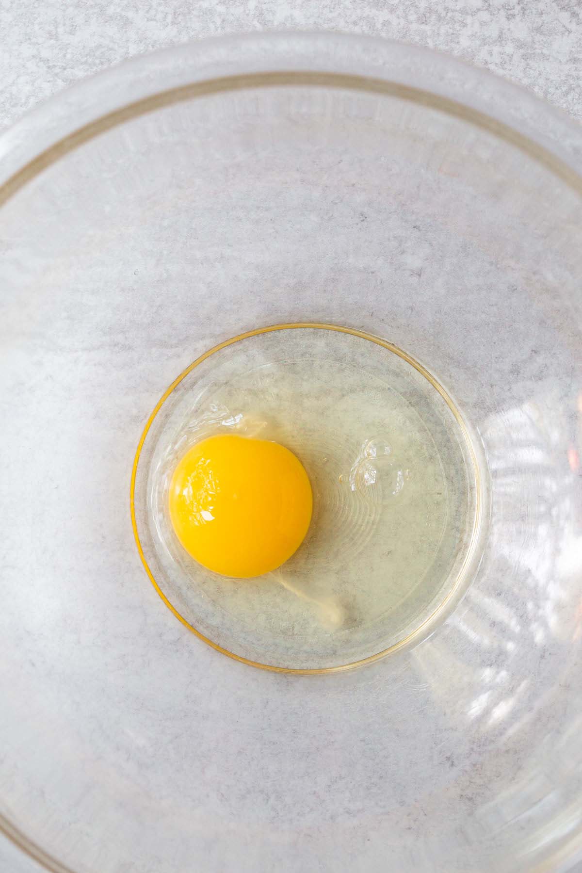 Egg in a bowl.