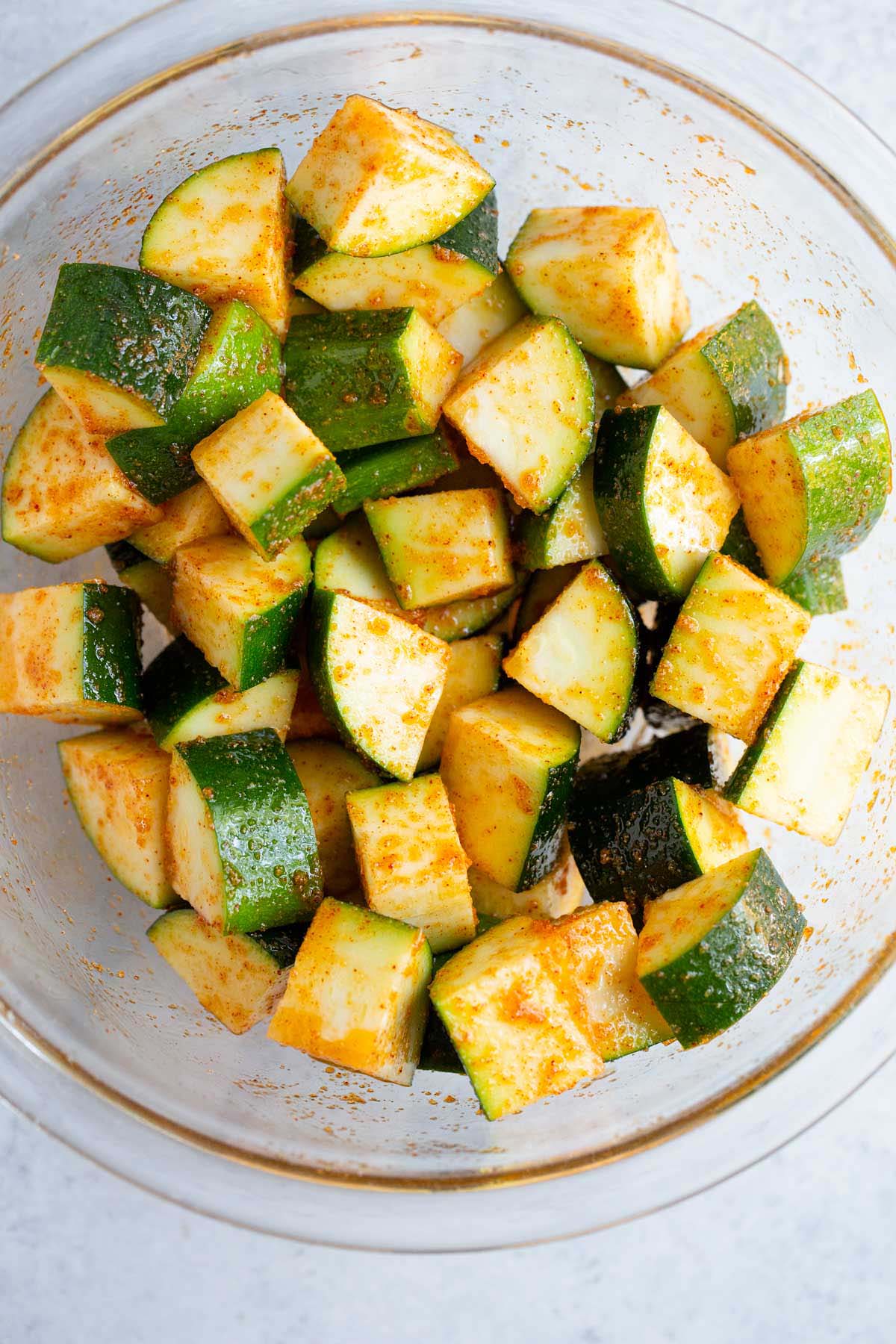 Zucchini in a bowl