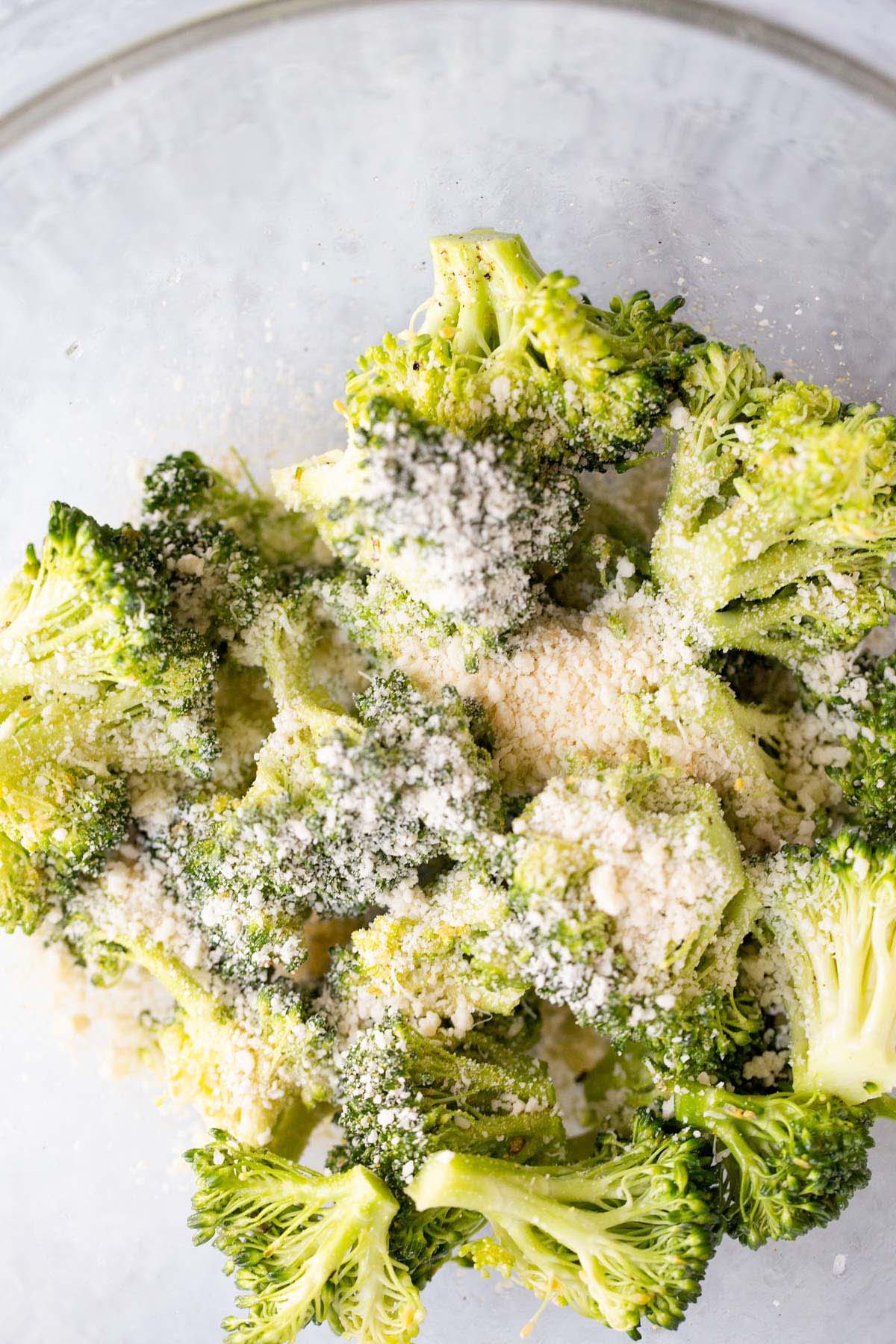 Broccoli with grated parmesan.