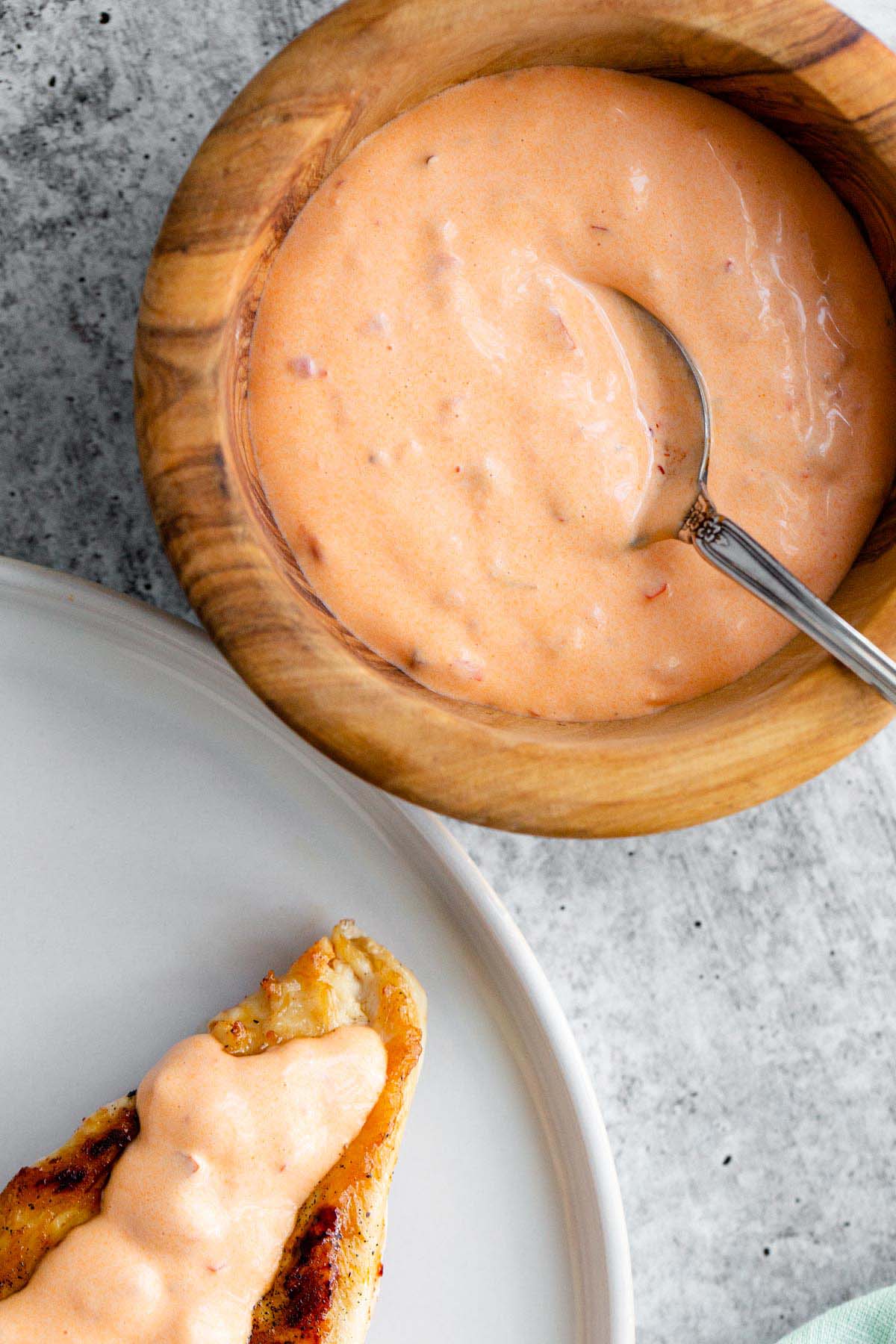 Calabrian mayo in a bowl