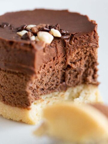 Trader Joe's Chocolate Mousse Cake up close.