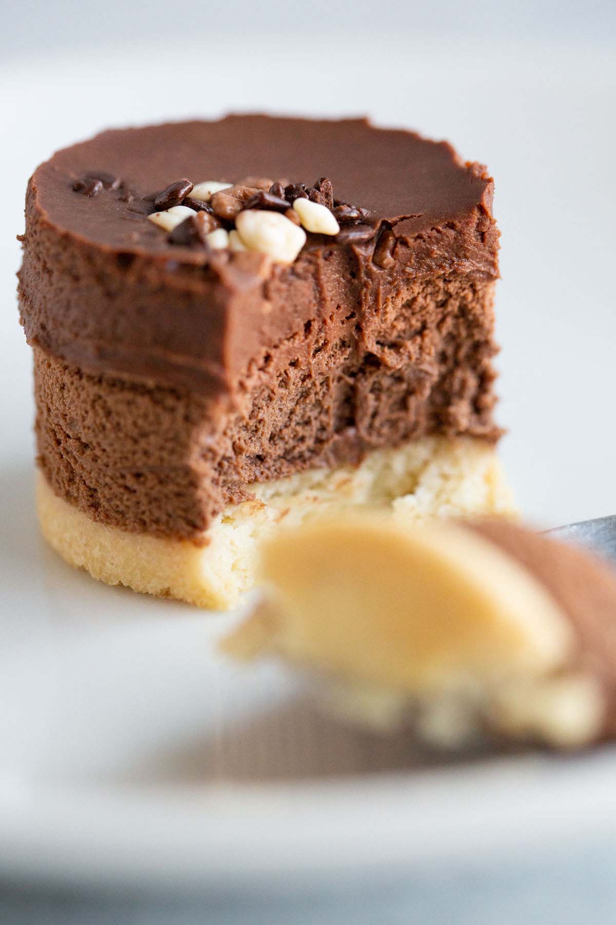 Trader Joe's Chocolate Mousse Cake up close.