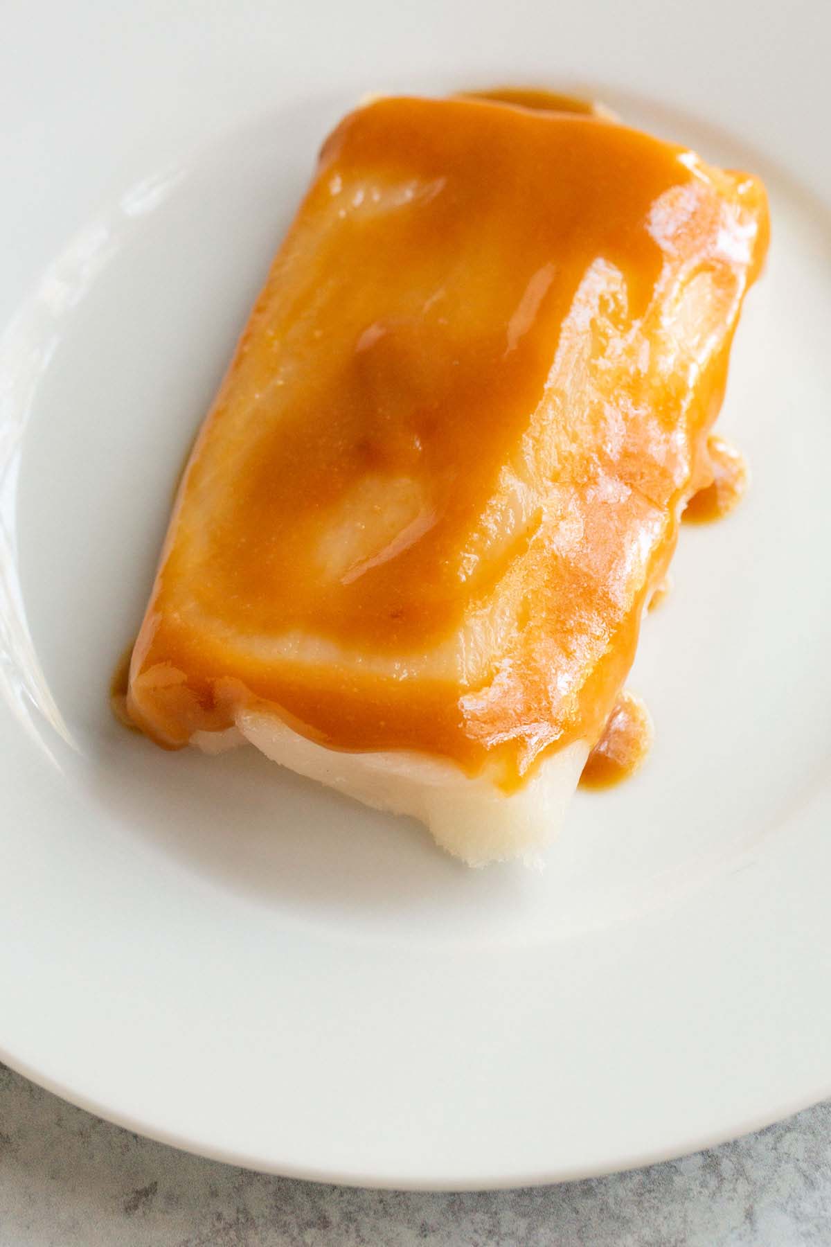 Raw cod topped with miso glaze