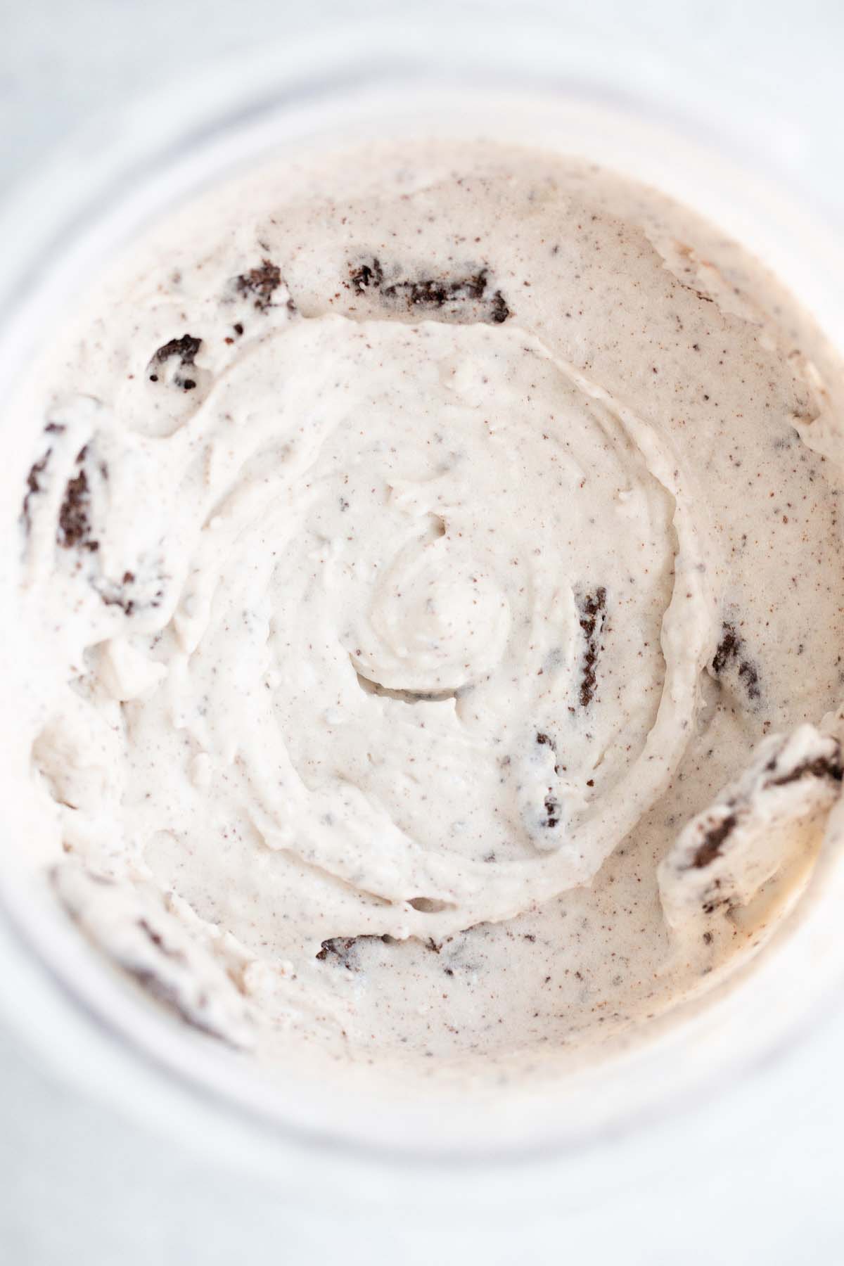 Ninja Creami cookies and cream ice cream.