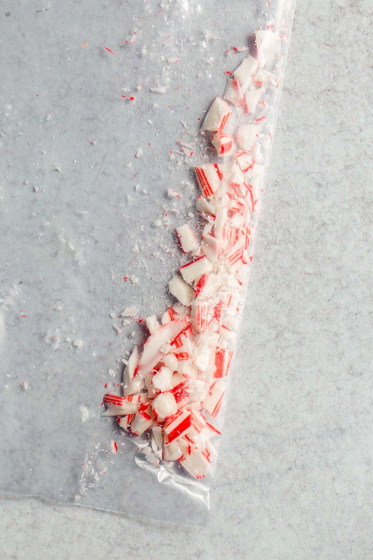 Crushed peppermint pieces