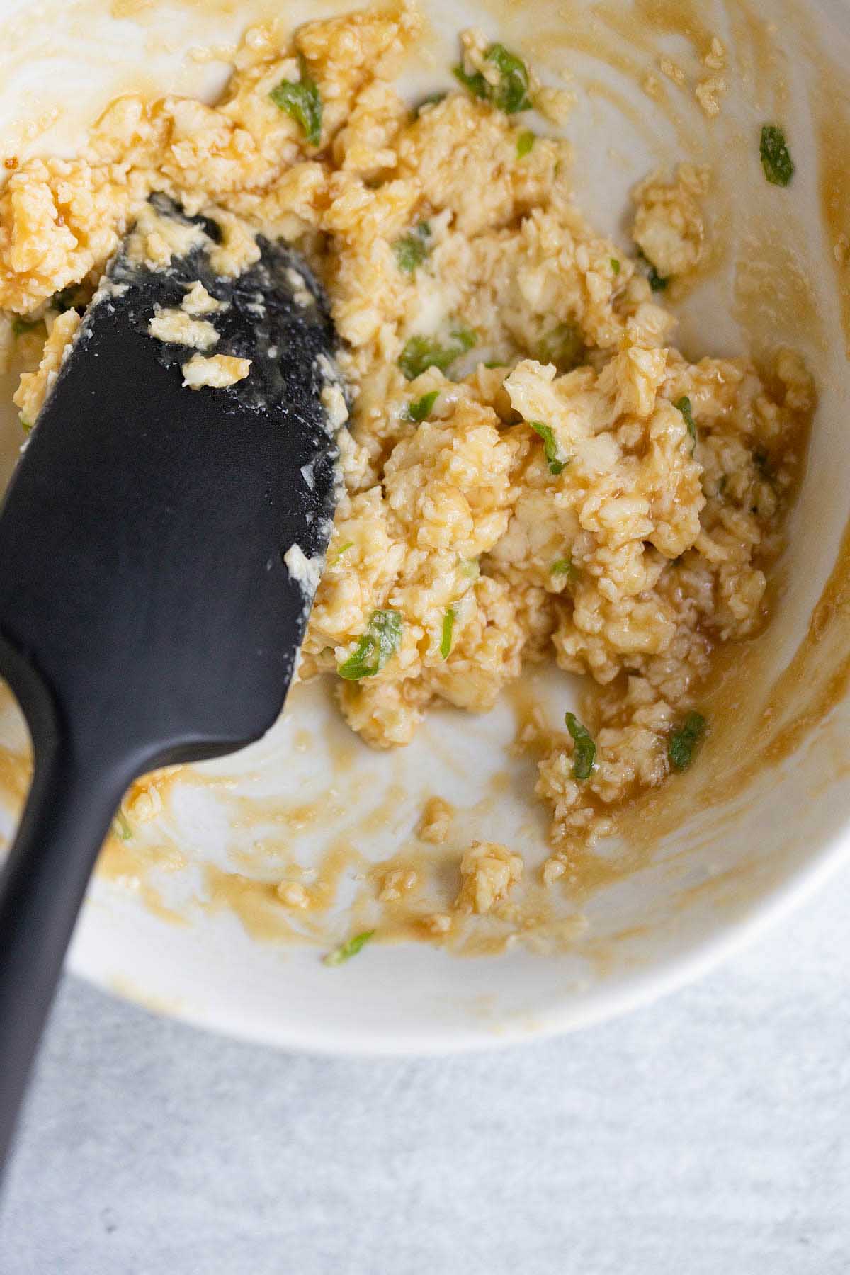 Miso butter mashed together