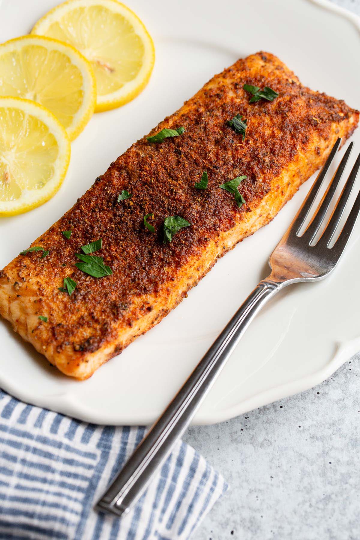 Air fryer old bay salmon