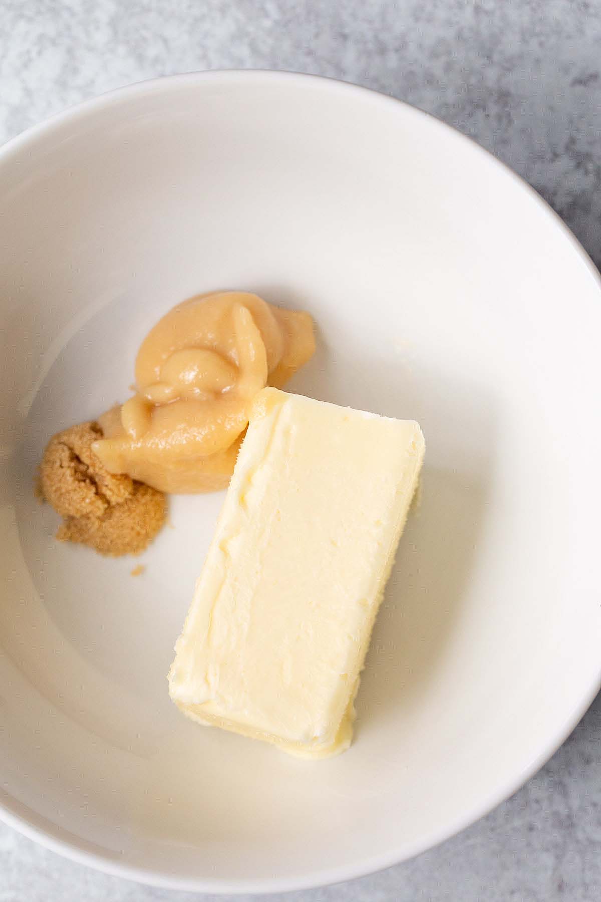Miso butter ingredients in a bowl